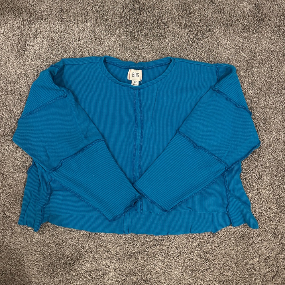 BDG Blue Long Sleeve Top